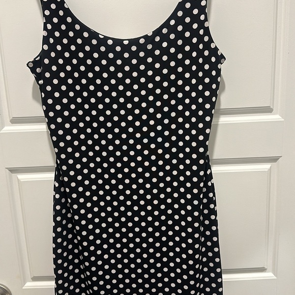 Vintage Black and white polka dot mini dress - Picture 2 of 4